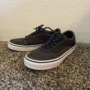 Vans Size 4 Youth Boys Gray Black Blue